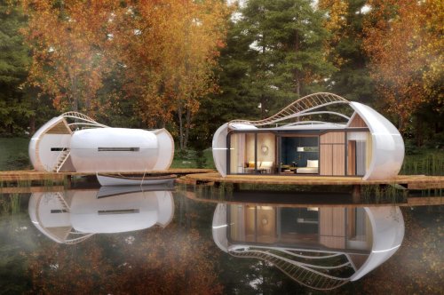 This tiny pre-fab home can easily be relocated to any destination for that ultimate nomadic lifestyle
