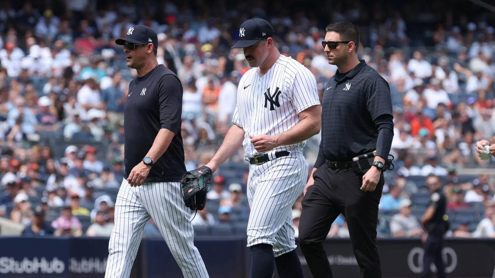 Yankees holding their breath as $162 million pitcher heads for an MRI