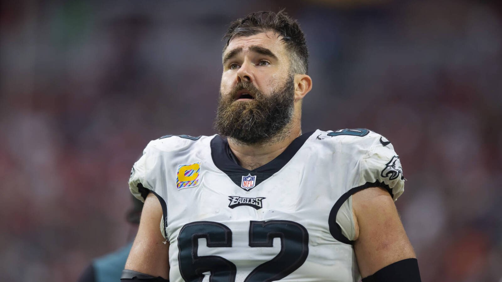 Jason Kelce for mayor? 'Sexy Batman' hugs the Phanatic and chugs a