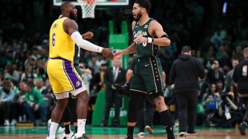 LeBron James & Jayson Tatum Exchange Jokes Over Controversial Call In Celtics Loss