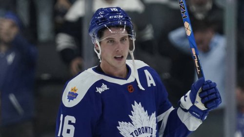 Mitch Marner ties Maple Leafs' point-streak record, unsure if he'll shave Movember mustache