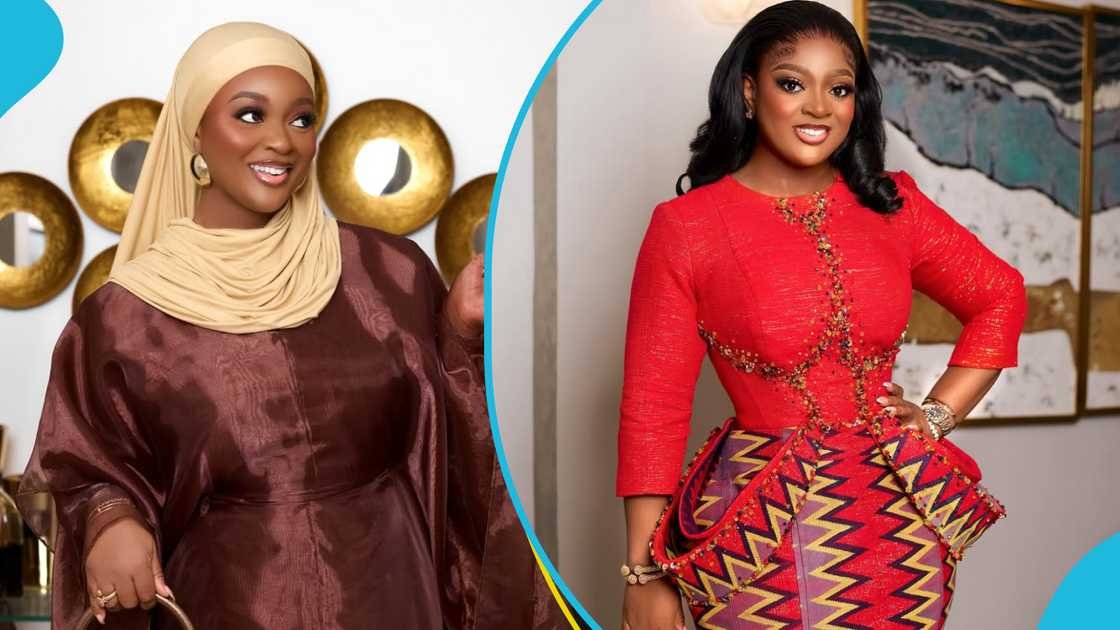 Jackie Appiah looks very exquisite in a stylish Abaya and hijab: "You look very demure"