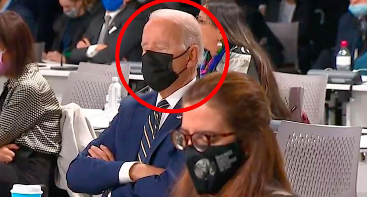 Biden 'falls asleep' at COP26 - but Twitter sympathises with US president