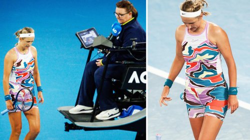 Victoria Azarenka ordered to remove shirt in bizarre drama at Australian Open