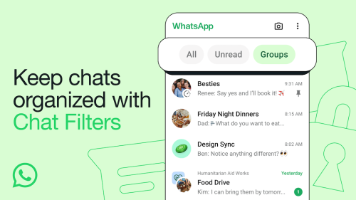 WhatsApp's new chat filters make it easier to find unread messages