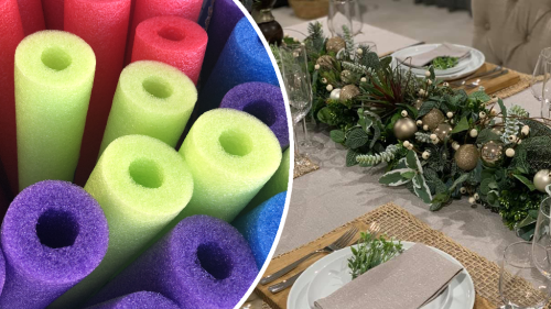 Money Saving Kmart Pool Noodle Christmas Hack Goes Viral Flipboard