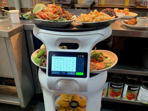 A Florida restaurant chain says staff got bigger tips after it hired a $1,000-a-month robot to carry plates