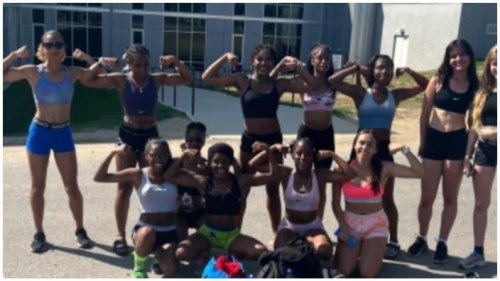 New York girls track team members suspended after sports bra protest