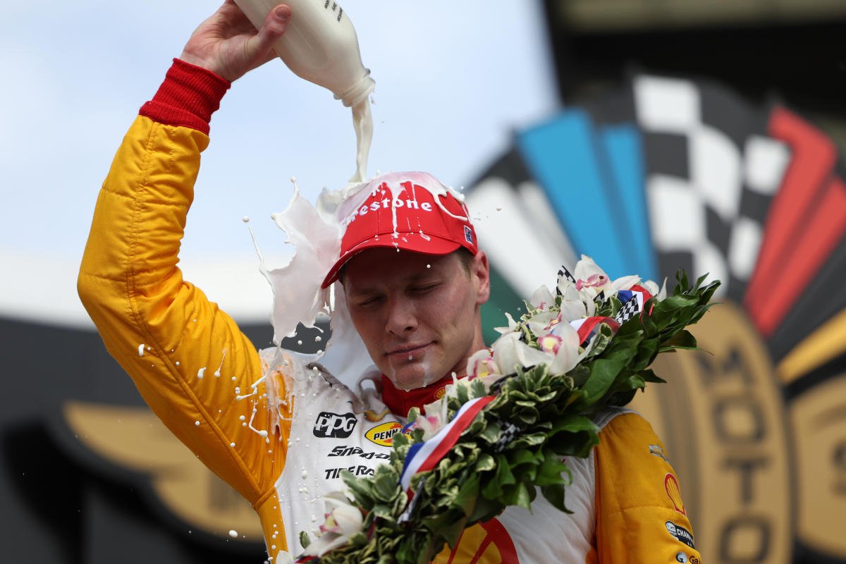 Josef Newgarden wins dramatic Indy 500 with late pass after red flag-filled finish