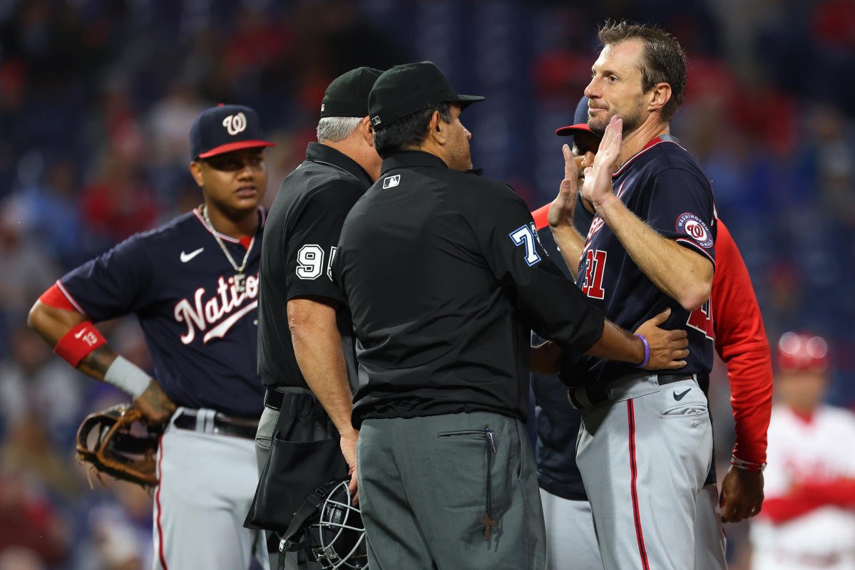 Max Scherzer bucks against MLB's sticky stuff crackdown after tense exchange with Joe Girardi