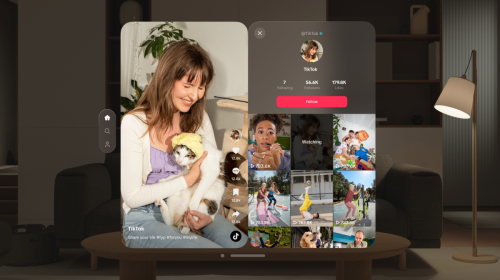 Apple Vision Pro now has a native TikTok app