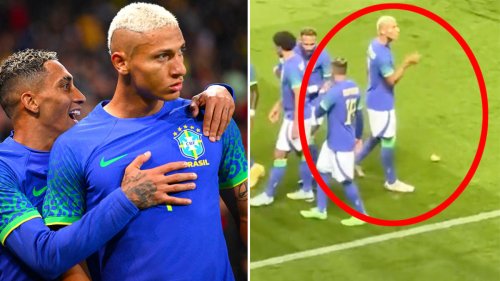 Football world in uproar over 'disgusting' act during Brazil victory