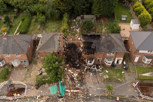 Man fighting for life and house destroyed after gas explosion