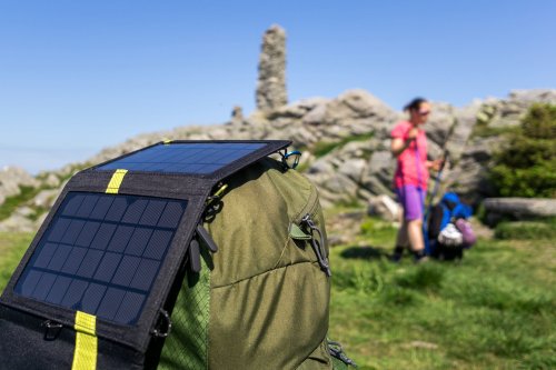 Keep your USB devices and phone charged while camping with a solar charger