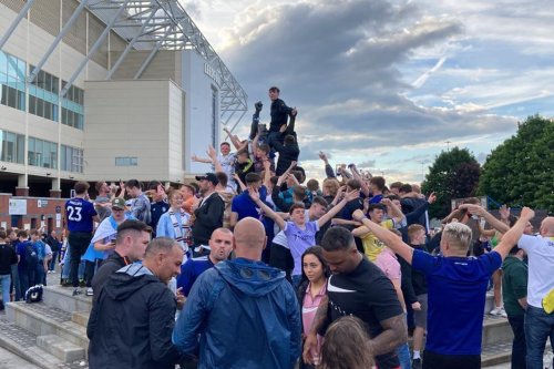 'The gloom has been lifted' - Leeds United fans toast survival at Elland Road on exhilarating final day