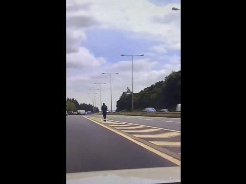 Officers shocked as E-scooter rider attempts to join West Yorkshire motorway with 70mph traffic