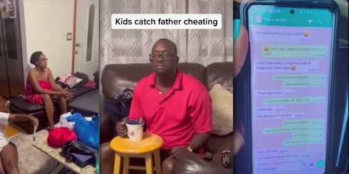 Kids Read Their Cheating Father's Texts To Other Woman In Front Of Him & Their Mother