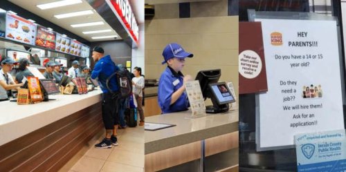 Photo Of 14-Year-Old Working The Register At A Fast Food Restaurant Has People Calling Out 'Dangerous' Labor Laws