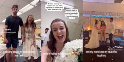 Teacher Who Recreated Her Wedding In A Classroom For Her First Graders Gets Called Out For The 'Bizarre' & 'Disgusting' Event