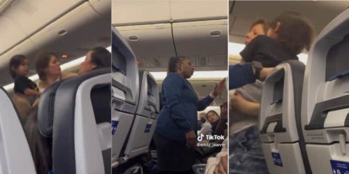 Flight Attendant Confronts Woman Holding Baby After Allegedly Smelling Alcohol & Ends Up In Aggressive Tussle
