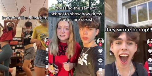 Girl & Boy Wear Same 'Revealing' Outfit To School To Test Their School ...