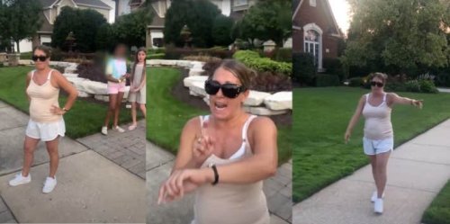 Woman Makes Little Girl Cry After Confronting Her For Watering Neighbor's Lawn & Tells Her 'Something Don't Smell Right'