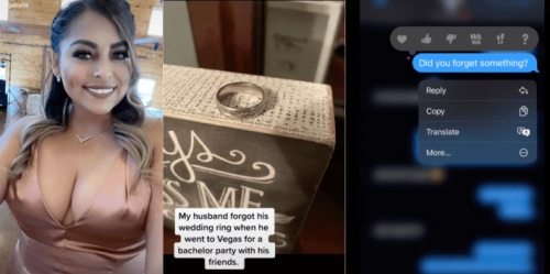 Woman Gets Revenge On Husband Who Left His Wedding Ring At Home While On A Boys Trip To Vegas