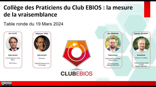 Club EBIOS - Table ronde du Collège des praticiens - Mars 2024