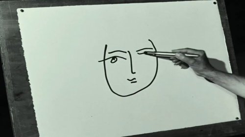 Watch Pablo Picasso’s Creative Process Unfold in Real-Time: Rare Footage Shows Him Creating Drawings of Faces, Bulls & Chickens