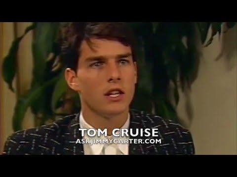 Tom Cruise..Original Top Gun interview with Jimmy Carter..1986