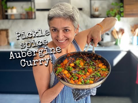 Pickle Spiced Aubergine Curry