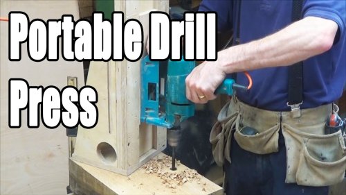 Timber Framing Portable Drill Press (home-made)