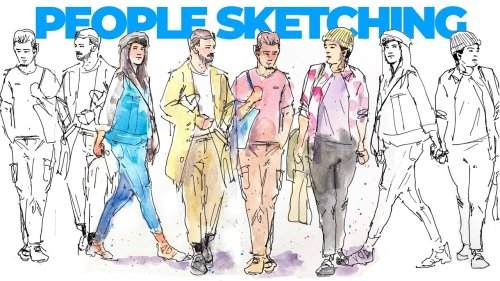 3 tips to improve your PEOPLE SKETCHING (fast urban sketching techniques)