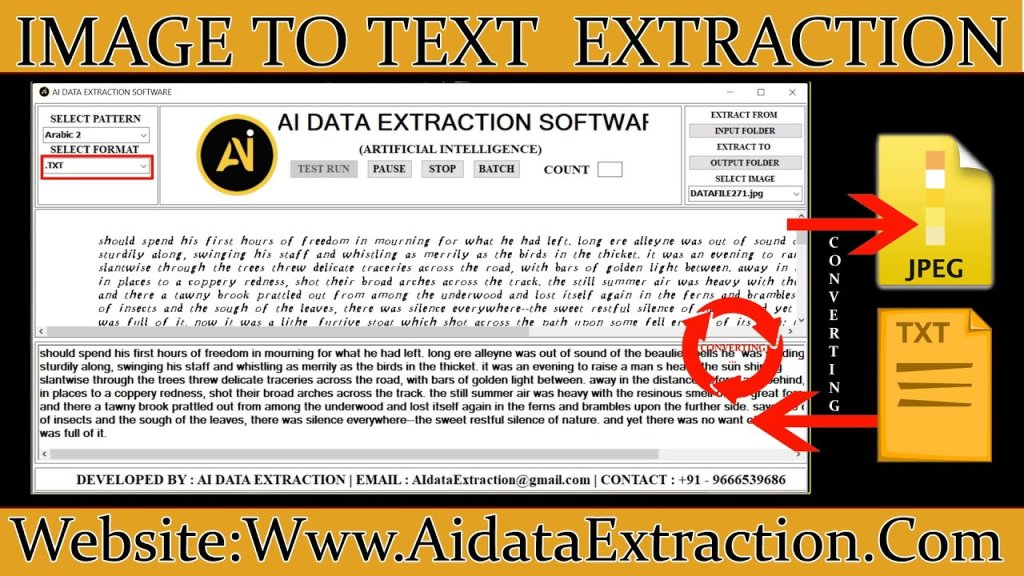 Image to Text / Notepad AI Data Extraction Conversion Software for Data Entry Free Download cover image
