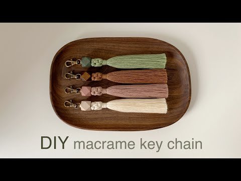 DIY | macrame tassel key chain | 마크라메 태슬 키 체인