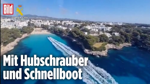 Spektakuläre Verfolgungsjagd am Strand von Mallorca