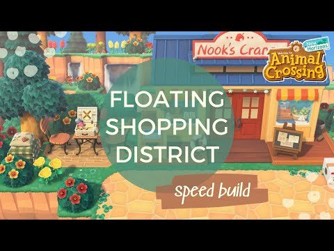 Building Floating Shops on My Animal Crossing Island // acnh speed build