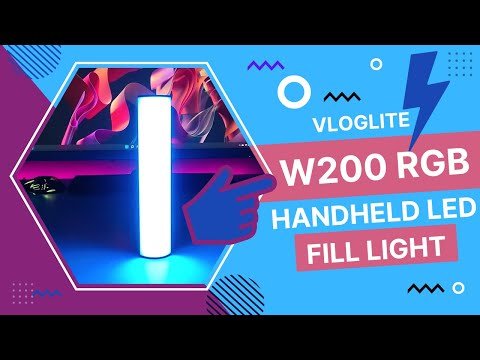 W200 RGB Handheld LED Fill Light Vloglite ! RECENSIONE E UNBOXING