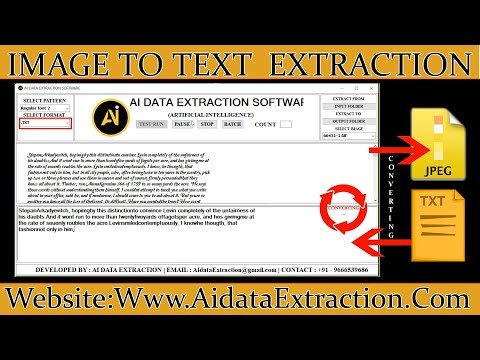 How To Convert Image To Text / Notepad Through AI data Extraction Software