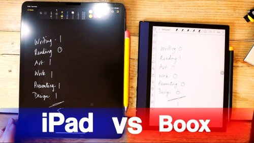 Should you buy an Onyx Boox E-ink Tablet or an iPad?