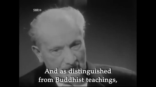 Martin Heidegger Talks Philosophy with a Buddhist Monk on German TV (1963)