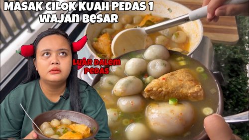 MUKBANG CILOK KUAH PEDAS MERCON❗ISI RAWIT TETELAN BIKIN MELEDAK