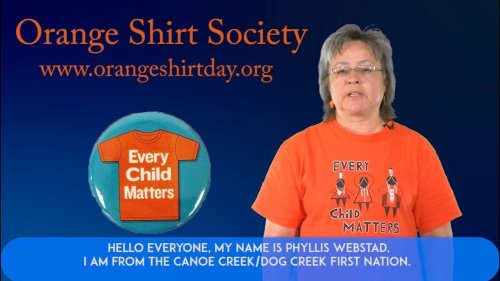 Phyllis Webstad - On Orange Shirt Day.