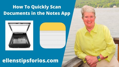 How To Quickly Scan Documents in the Notes App