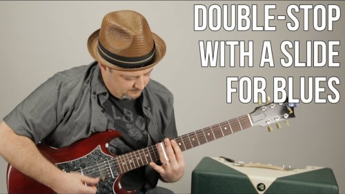 Slide Guitar Lessons - Double Stops for Blues Rock Rhythm Guitar with a Slide