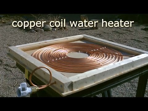 DIY Solar Water Heater! – Solar Thermal COPPER COIL Water Heater! – Easy DIY