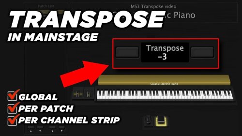 How to Transpose in MainStage 3 Tutorial