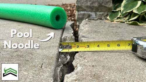 How To Fix A Large Crack In A Concrete Sidewalk | Surprising Results!