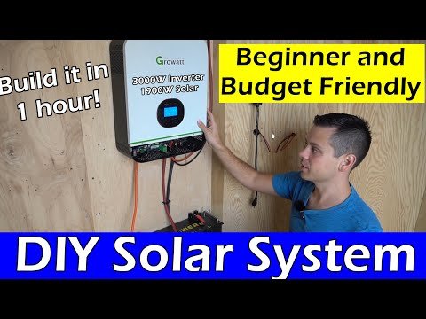 Beginner And Budget Friendly DIY Solar Power System! Anyone can build this!