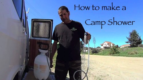 How to Make an Outdoor Portable Camp Shower DIY Living in a Van